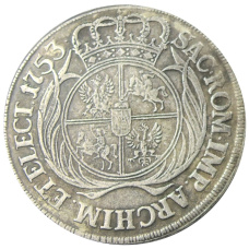 1 талер 1753 года Польша — Копия (реверс)