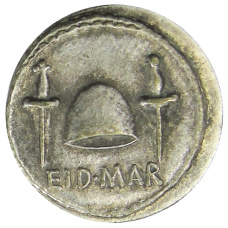 1 денарий  Древний Рим Брут  — Копия (реверс)