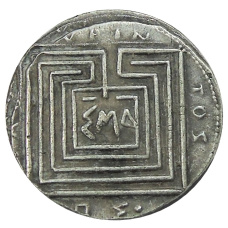 1 драхма Остров Крит (Лабиринт) — Копия (аверс)