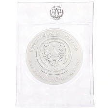 Монета 50 франков 2026 года Руанда «Китайский гороскоп — Год лошади» (реверс)