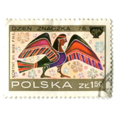 Марка «Коринфские вазы-Сирена» 1976 год Польша