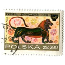 Марка «Коринфские вазы-Лев» 1976 год Польша