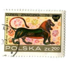 Марка «Коринфские вазы-Лев» 1976 год Польша