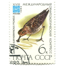 Марка «VIII Международный орнитологический конгресс — Лопатень» 1982 год