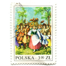 Марка «Праздник урожая» 1977 год Польша