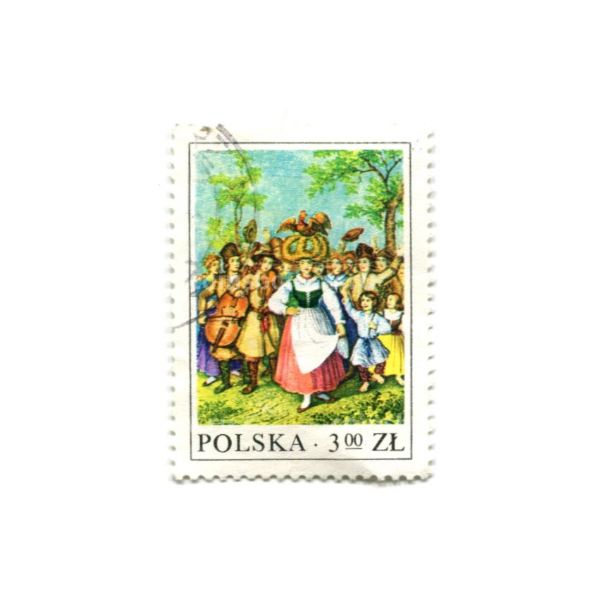 Марка «Праздник урожая» 1977 год Польша