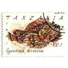 Марка «Бородавчатка» 1991 год Танзания