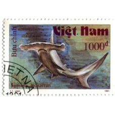 Марка «Гигантская акула-молот» 1991 год Вьетнам