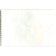 Марка «Золотой шилоклювый дятел» 1986 год Куба (реверс)