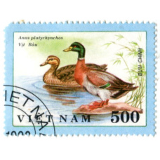Марка «Кряква» 1991 год Вьетнам