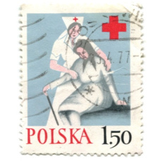 Марка «Польский красный крест» 1977 год Польша