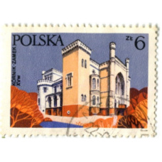 Марка «Замок Корник» XV век 1977 год Польша