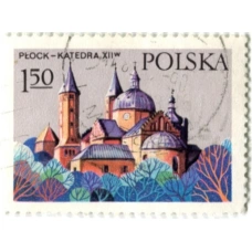 Марка «Замок Плод-Катедра (XII век)»  1973 год Польша