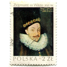 Марка «Зигмунд III Ваза XVI век» 1974 год  Польша