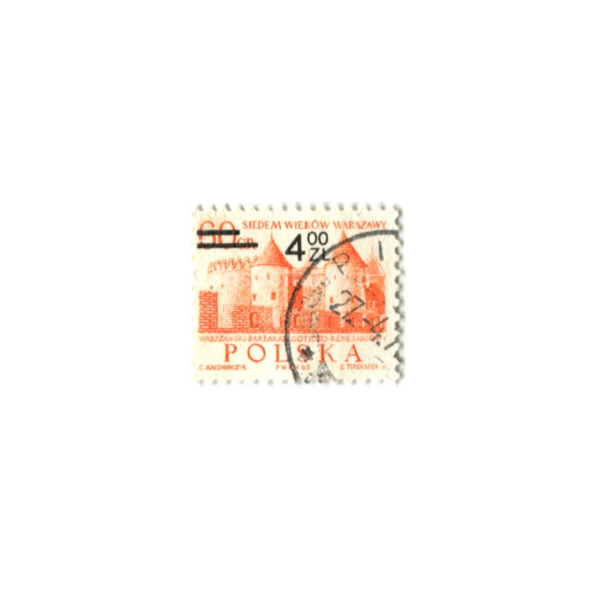 Марка «Варшава-700 лет» 1972 год Польша