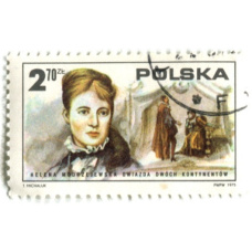 Марка «Моджиевская Хелена — звезда 2 континентов» 1975 год Польша