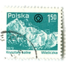 Марка «Кристаллы соли» 1979 год Польша (аверс)