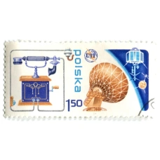 Марка «100 лет изобретению телефона» 1973 год Польша