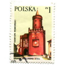 Марка «Волинские ворота в Голюневе» 1970 год Польша (аверс)