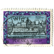 Марка «Королевский замок в Варшаве» 1972 год Польша (аверс)