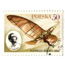Марка «Тански «Первый взлет 1896 год» Польша