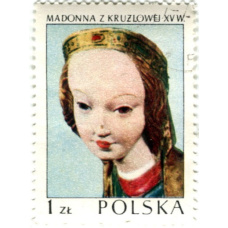 Марка «Мадонна из Крузлова» 1973 год Польша