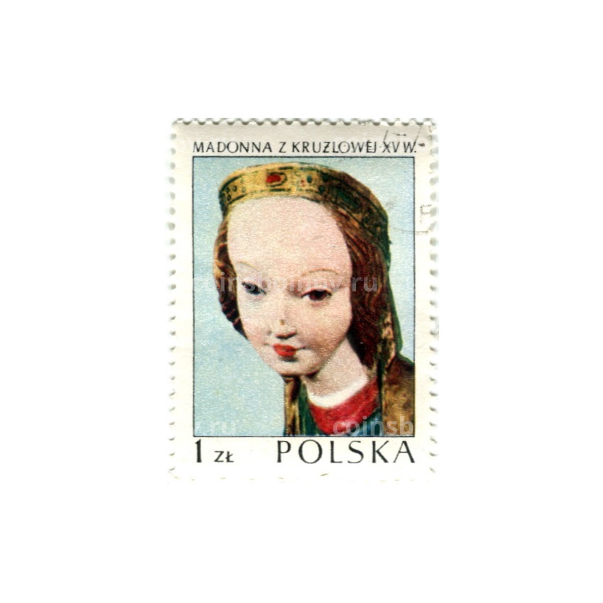 Марка «Мадонна из Крузлова» 1973 год Польша