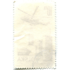 Марка «Вертолет Ми-6» 1976 год Польша (вид 2)