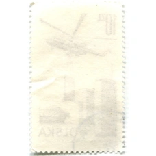 Марка «Вертолет Ми-6» 1976 год Польша (вид 2)