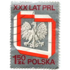 Марка «30-летие народной Польши» 1974 год Польша