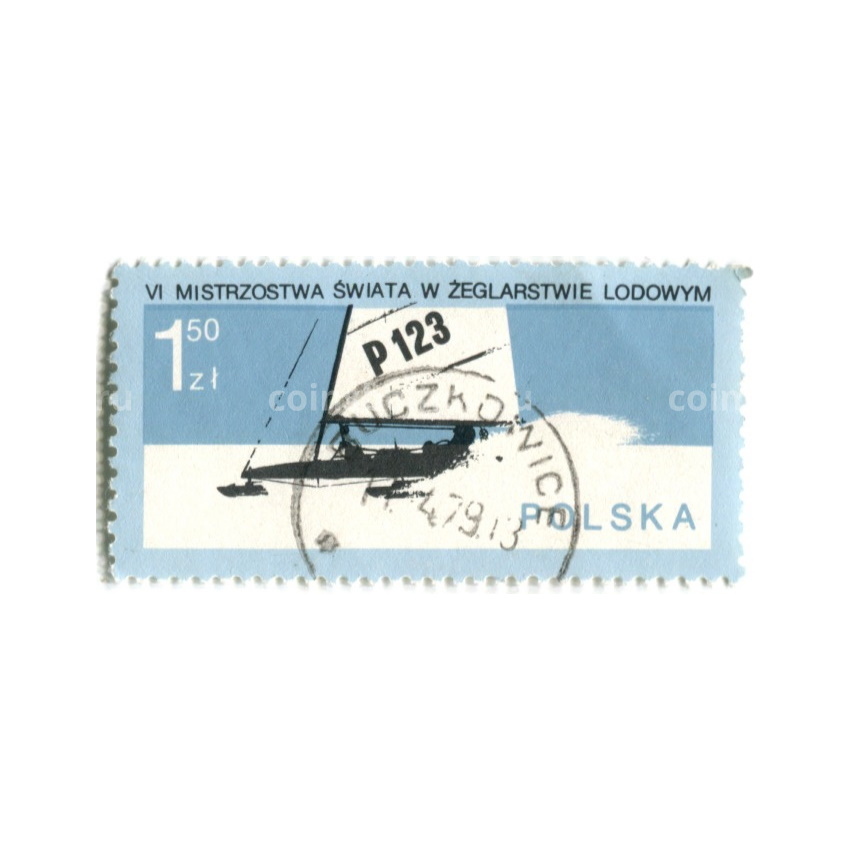 Марка «6-й чемпионат мира по буерному спорту» 1978 год Польша