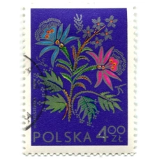 Марка Елена Матышевская «Узоры» 1974 год  Польша