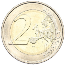 Монета 2 евро 2025 года J Германия «35 лет объединению Германии» (реверс)