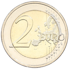Монета 2 евро 2025 года G Германия «35 лет объединению Германии» (реверс)