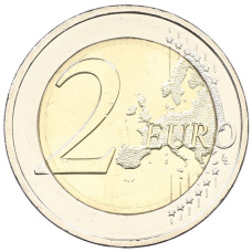 Монета 2 евро 2025 года F Германия «35 лет объединению Германии» (реверс)