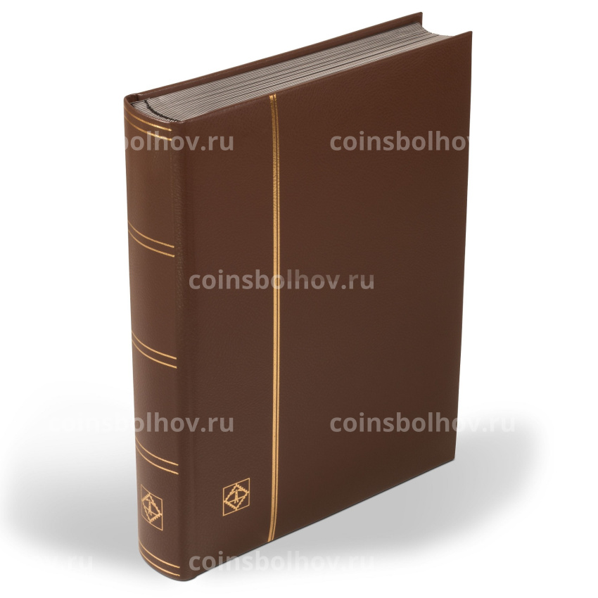 Альбом для марок «LEDER» на 64 страницы из натуральной кожи (Коричневый) LEUCHTTURM 356723