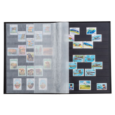 Альбом для марок на 32 страницы Stockbook BASIC S32 Красный LEUCHTTURM 309224 (реверс)