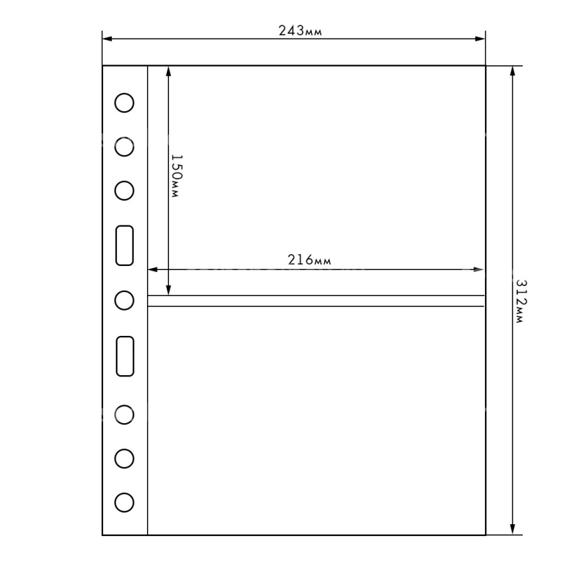 Лист для банкнот на 2 ячейки формат «Grande» 2C LEUCHTTURM 336439