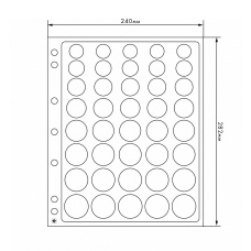 Листы «ENCAP» для 5 евронаборов в капсулах (упаковка 2 штуки) LEUCHTTURM 327928 (аверс)