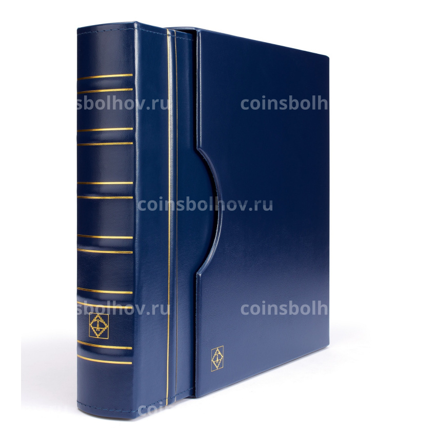 Альбом для монет без листов с защитным шубером формата «Grande» Синий LEUCHTTURM 301687 (вид 2)