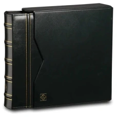 Альбом для монет без листов с защитным шубером — формат «Optima», Черный LEUCHTTURM 324423 (аверс)