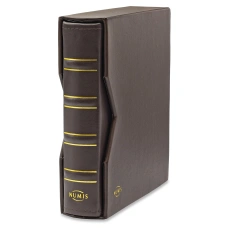 Альбом кожаный для монет без листов с защитным шубером формат «Numis» Коричневый  LEUCHTTURM 311809 (аверс)