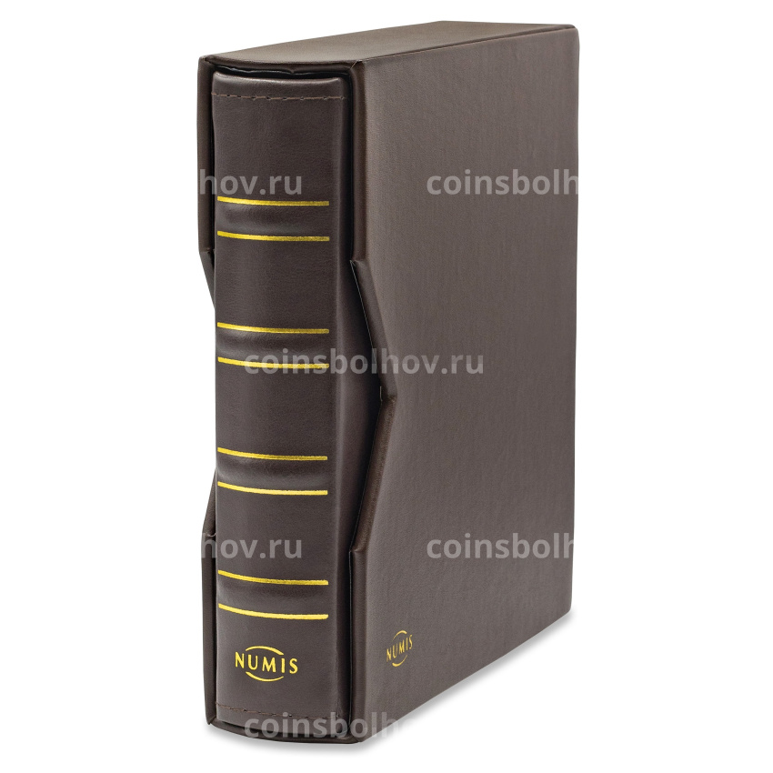Альбом кожаный для монет без листов с защитным шубером формат «Numis» Коричневый  LEUCHTTURM 311809