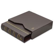 Альбом кожаный для монет без листов с защитным шубером формат «Numis» Коричневый  LEUCHTTURM 311809 (реверс)