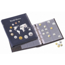Альбом для монет «World money» с 5 листами и защитным шубером формата «Optima» Синий LEUCHTTURM 344959