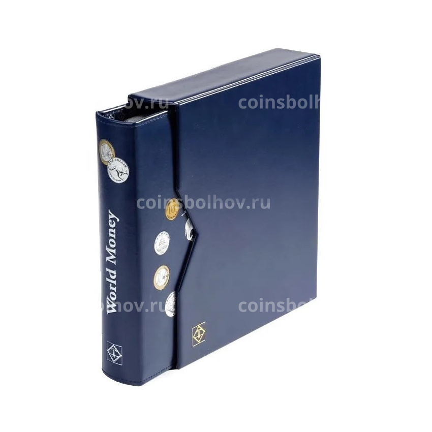 Альбом для монет «World money» с 5 листами и защитным шубером формата «Optima» Синий LEUCHTTURM 344959 (вид 2)