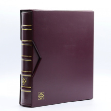 Альбом для монет с 10 листами и защитным шубером формат «Optima» Красный Классический дизайн LEUCHTTURM 331276