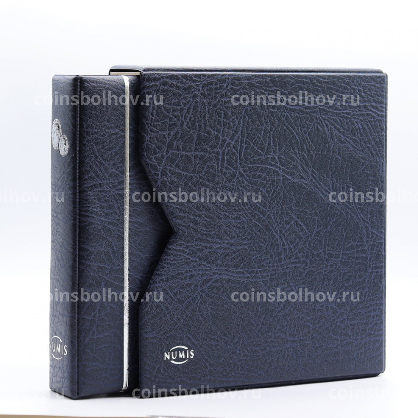 Альбом для монет с 5 листами и защитным шубером формат «Numis» Синий LEUCHTTURM 338787