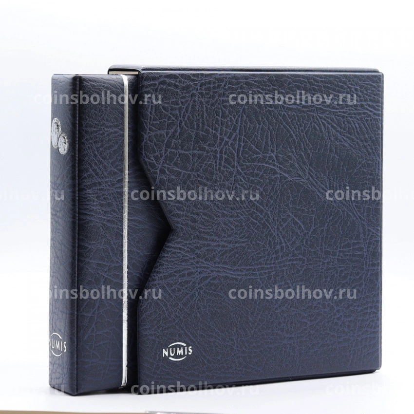 Альбом для монет с 5 листами и защитным шубером формат «Numis» Синий LEUCHTTURM 338787