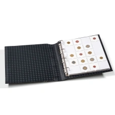 Альбом для монет с 10 листами для 200 ячеек и защитным шубером формата Grande Черный LEUCHTTURM 343349 (реверс)